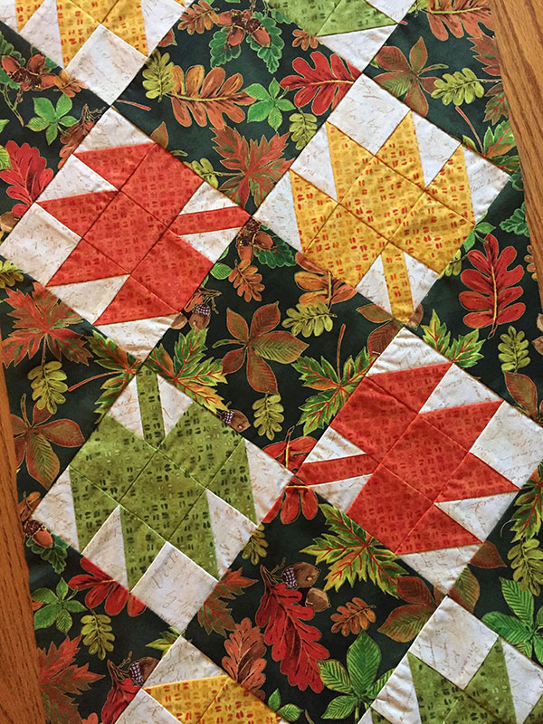 Sew A Thanksgiving Table Runner With Fall Leaf Quilt Blocks Craft Picnic